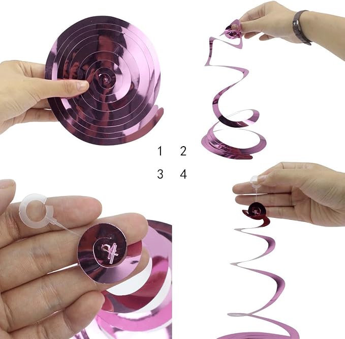 Party Star Moon Swirl Decorations, Whirls Decorations - Image 3