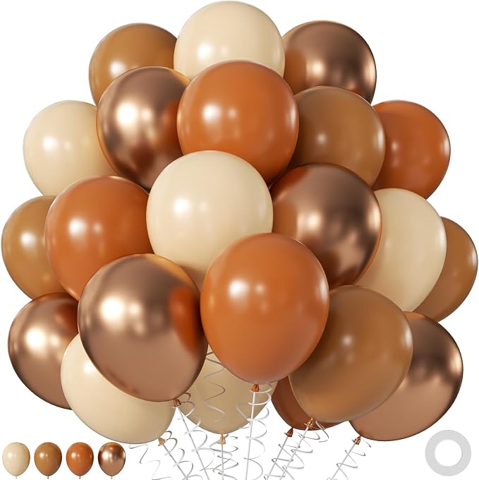Burnt Orange Copper Fall Balloons by JOYFLOAT