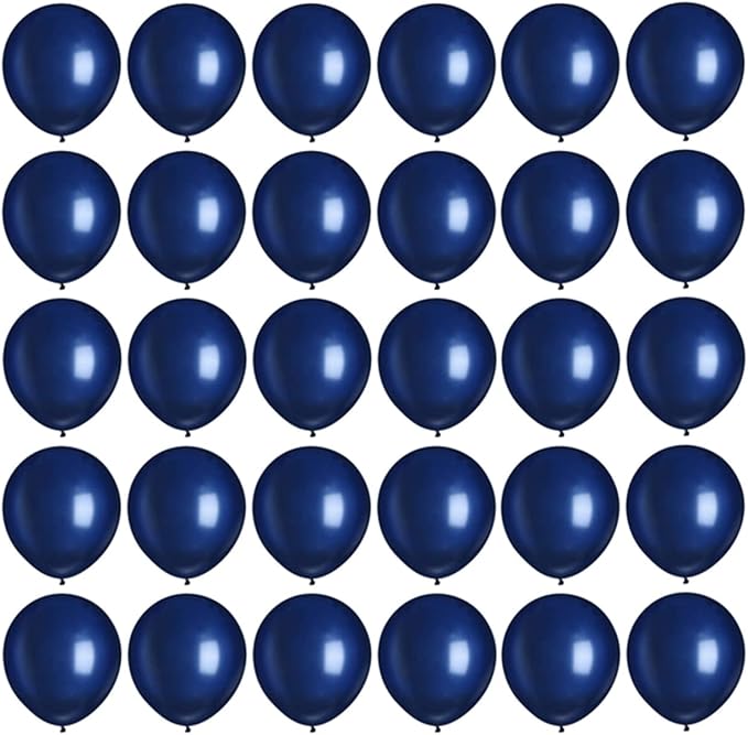 Navy Blue Balloons, 5 inch 100pcs Mini Dark Blue Latex Balloons by YicUik