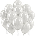Pearl White Balloons, 12 Inch Pearlescent Pearl Latex Party Balloons | White by Jobkoo