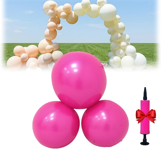 Reusable Inflatable Balloon Garland Arch Kit, 18ft 3/7 PCS Linked Pvc Balloons by Unknown