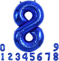 TONIFUL 40 Inch Navy Blue Number 8 Balloons Large Foil 8th Birthday Decor | by TONIFUL