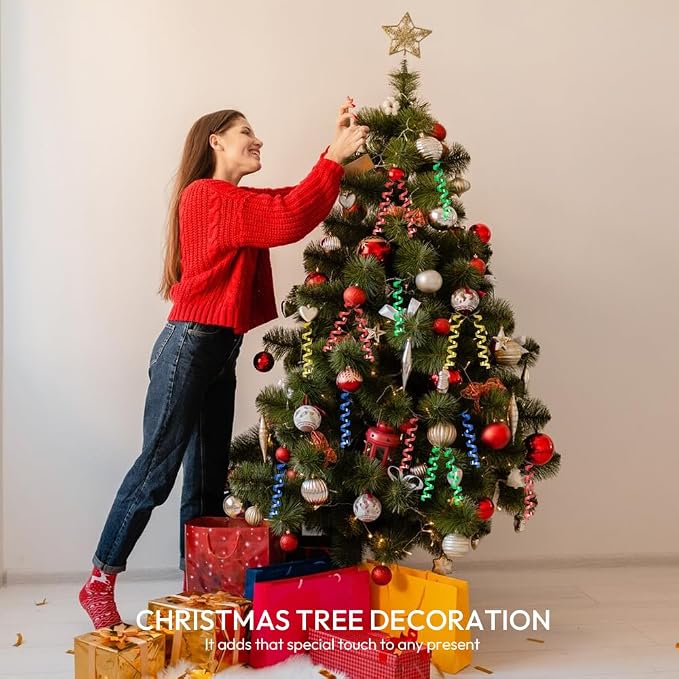 Black Curling Ribbon, 1/5" Wide x 500 Yards Christmas Curling Ribbons - Image 4