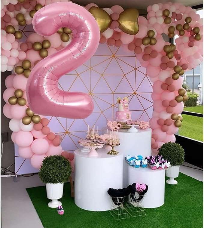 TONIFUL 40 Inch Pink Number 20 Balloon Large Foil 20th Birthday Decorations | - Image 3