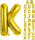 Gold Letter Balloons 40 Inch Large Letter K Balloon Aluminum | Foil Mylar Big by YUNSHANGMO