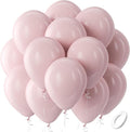 Bezente Dusty Pink Balloons Latex Party Balloons 100 Pack 12 inch | Blush Lilac by Bezente