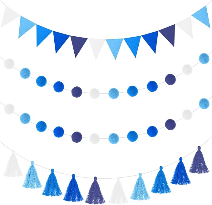 Irenare 9.8 ft Pom Pom Garland for Classroom Felt Rainbow Garland Back to by Irenare