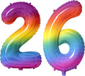 Number 26 Balloons for 26th Birthday Party Decorations, 0-100 Large No.26 by Joycard