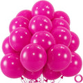 50pcs Hot Pink Balloons, Helium Quality 12inch Bright Pink Latex Balloons | by ZizasAry