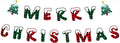 Merry Christmas Banner Indoor, Pre-Strung Mantle Christmas Decor, Buffalo Plaid by SerpizePaty