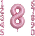 Pearlescent Pink Number 8 Balloon 40 Inch, Shiny Foil by Unknown