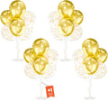4Sets Gold Balloons Stand by MYZSBRDM