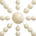PartyWoo White Sand Linking Balloons 100pcs 12 Inch Off White Link Balloons | by PartyWoo