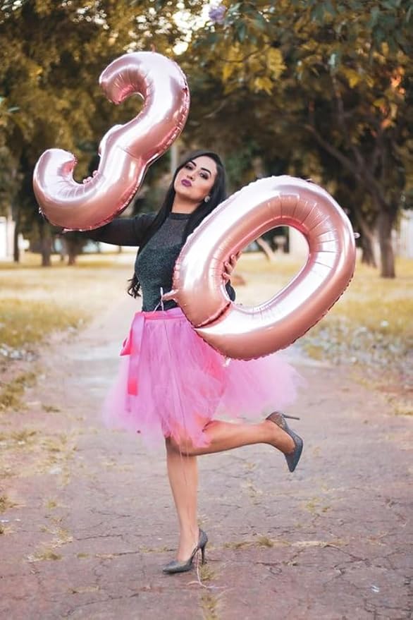 Number Balloons 13 Balloon Pearl Pink - Image 2