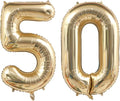 Light Gold 50 Number Balloons 40 Inch White Gold Giant 50 Foil Mylar Helium | by ANGEL+Q+HOUSE