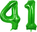 Number 41 Balloons for 41st Birthday Party Decorations, 0-100 Large No.41 by Joycard