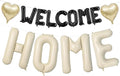 Welcome Home Balloons Black White, 40Inch HOME and 16Inch Welcome Foil Balloons by Xinvery