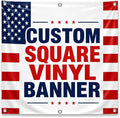 Custom Design Square Vinyl Banner by Custom
