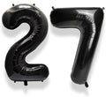 AULE 40 Inch Black Number Balloon 27 Foil 0-9 Birthday Big Numbers | Birthday by AULE