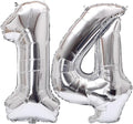 Number 14 Balloon Foil Mylar Balloons by YPSelected