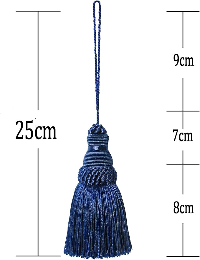4Pcs Colorful Tassel Key Tassels DIY Accessories | 9.5 Inch Tassels - Image 2