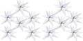 LovesTown 72PCS White Starburst Balloons, Foil Balloons Magic Star Spike Designs by Lovestown