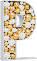 Marquee Letters 3FT Tall Mosaic Balloon Frame Pre-Cut Foam Board Letter P | by MEYSIMOON