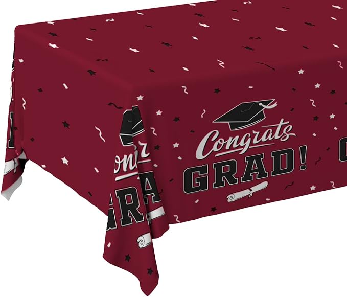 Graduation Tablecloths Graduation Party Table Decorations Waterproof Plastic - Image 6