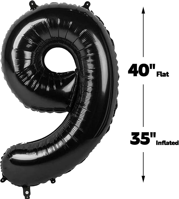 Foil 40 Inch Big Black 29 Balloon Number, Giant Happy 29 Birthday Party Supplies - Image 3