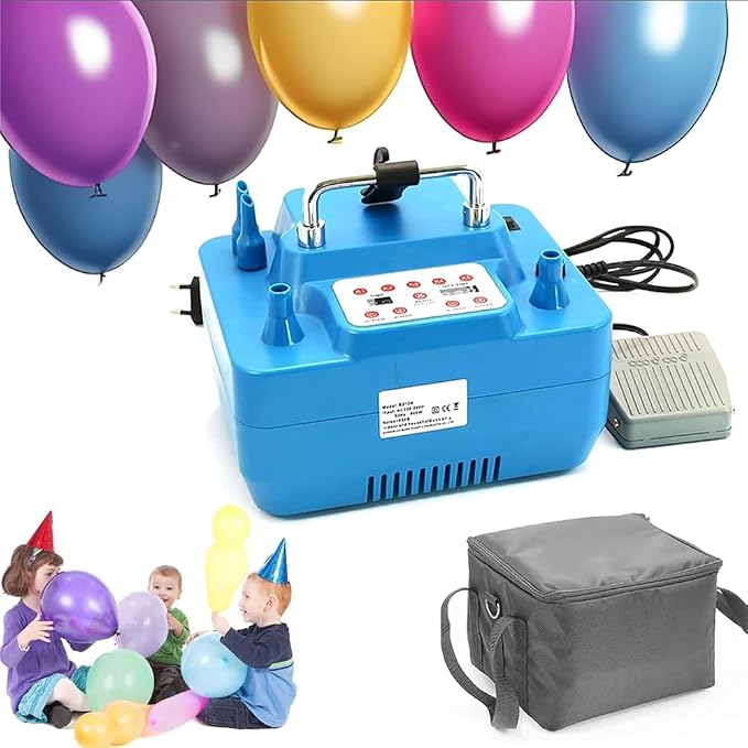 Electric Air Pump Blower, Professional Double Hole Inflator, Inflatable Timing by Unknown