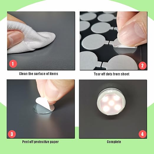 120 Pcs Sticky Tack, Double Sided Sticky Dot, No Trace Poster Adhesive Putty - Image 4