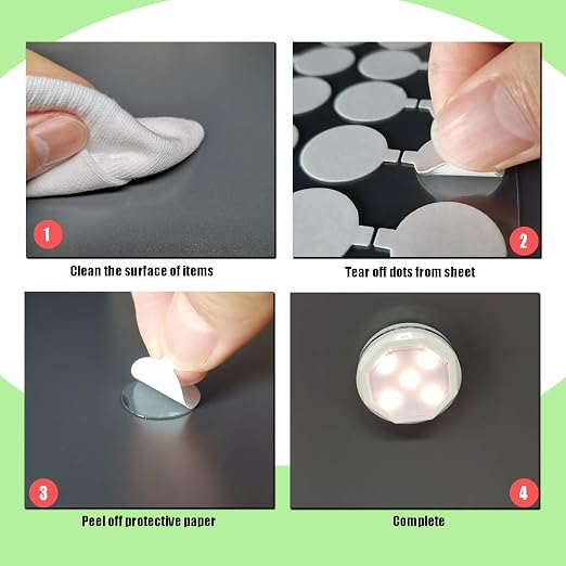 240 Pcs Sticky Tack, Double Sided Sticky Dot, No Trace Poster Adhesive Putty - Image 4