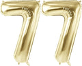 Number 77 Balloons for 77th Birthday Party Decorations, 40 Inch 0-100 by Joycard