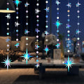 Glitter Iridescent Star Circle Dot Garland 30 Feet Twinkle Iridescent Star by Yilzo