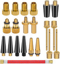 21PCS Brass Presta Schrader Valve Adapter Tools, Ball Pump Needle, Bike Tire by mamakoi