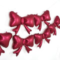 6 Pieces Bow Balloons, Big Burgundy Bow Balloons by PartyEra
