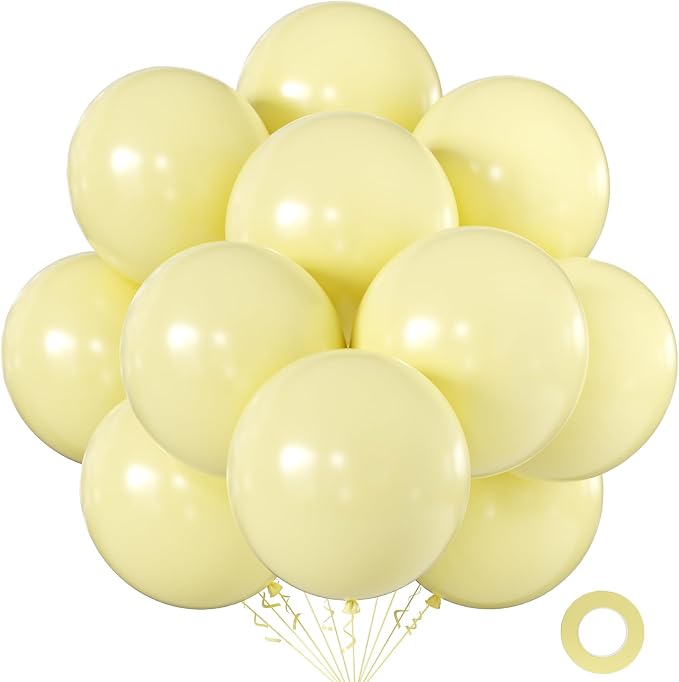 18 inch Pastel Yellow Balloons by KALOR