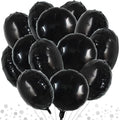 TONIFUL 30Pcs 18 Inch Large Black Round Shape Foil Balloons Big Black Circle by TONIFUL