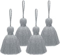 Big Size 4 PCS Tassels for Crafts, Handmade Hanging for Pillow Decor, Blanket by NINGYOHI