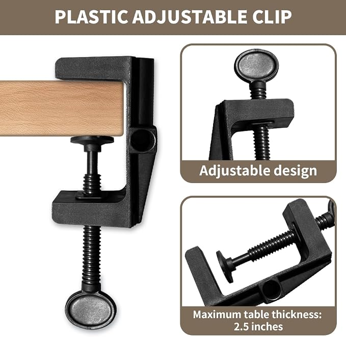 Over The Table Rod Stand with Clamps, Table Arch Stand Adjustable 29"-42" Tall - Image 3