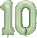 Sage Green Number 10 Balloon, 10 Balloon by BBPOOL