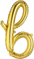 18 inch Gold DIY a-z Handwriting lowercase letters name Foil balloon Letter by REIANS