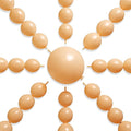 PartyWoo Nude Linking Balloons 100pcs 6 Inch Beige Tan Link Balloons | by PartyWoo