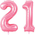 Number 21 Balloons for 21st Birthday Party Decorations, 0-100 Large No.21 by Joycard