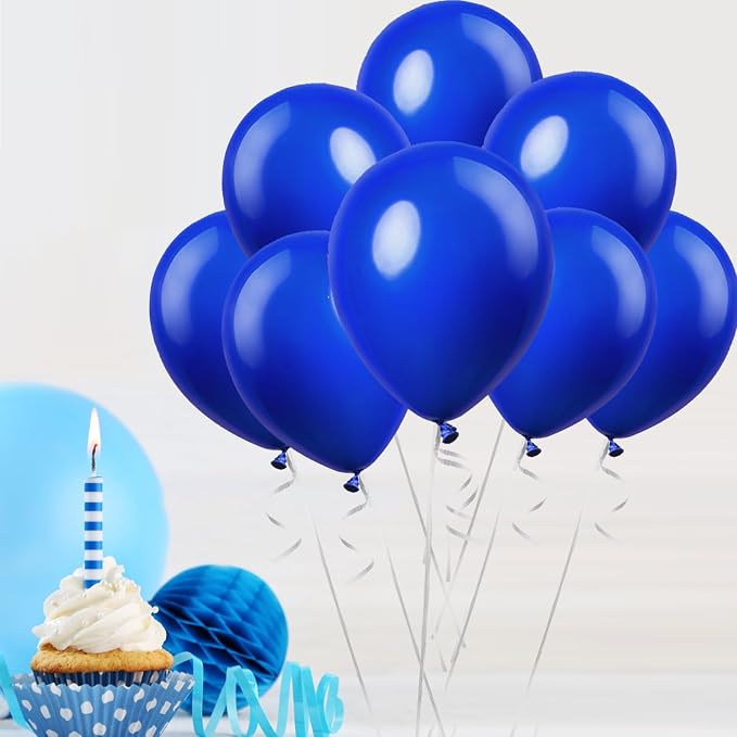 200 Pack UV Neon Blue Balloons Glow Balloons Neon Party Decorations Black Light by MFLUEEWR