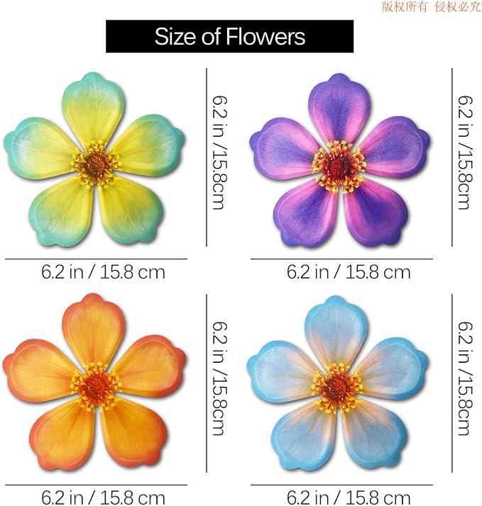 Giyyomtr Metal Flowers Wall Decor - Image 3