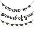 2026 Graduation Banners Party Decorations-Black Glitter We are So Proud of You by Unknown