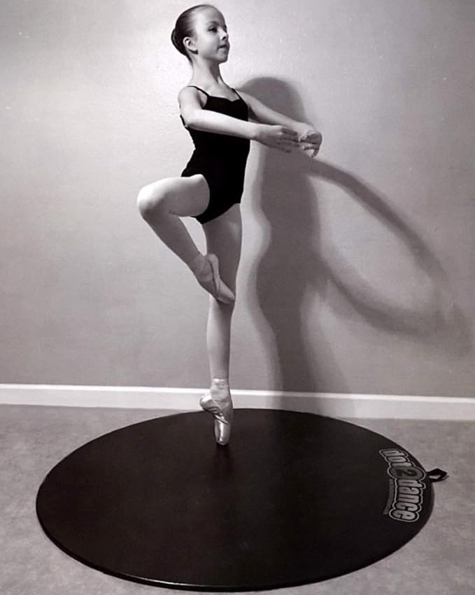 Portable Dance Floor, Marley Flooring Ballet Training Equipment, Tap Dance Floor, Turning Boards for Dancers & Figure Skating Practice Mat, Tap Board for Tap Dancing, Practice Pirouette