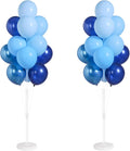Balloon Sticks with Base for Floor&Table, Metallic Pearl Baby Blue Balloon by Tosuced