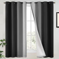 Yakamok 100% Blackout Curtains Ombre Black Curtains by Yakamok